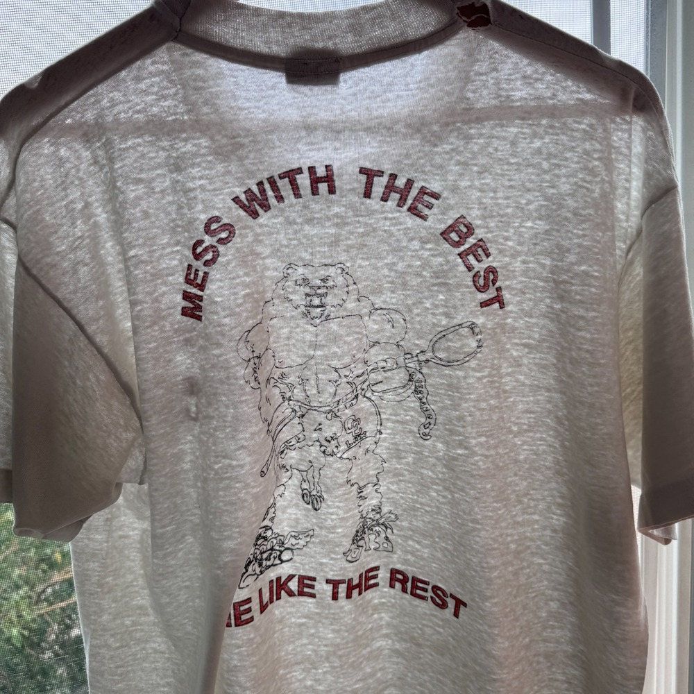 Vintage C.C. LAX Lacrosse T-Shirt Mens XL Ready To Rumble Paper Thin USA 1989